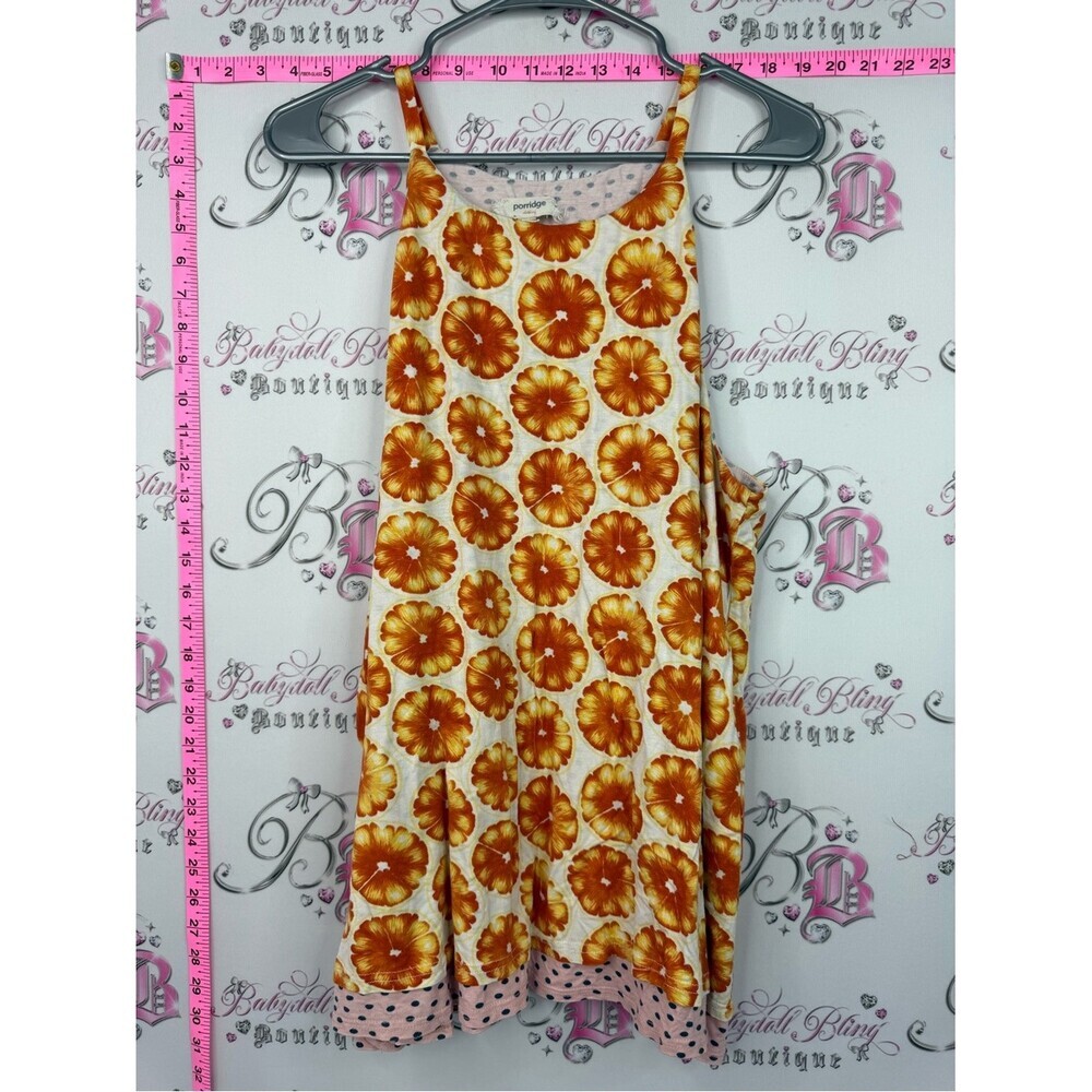 Porridge dress mini Floral Tank Dress in Golden Orange